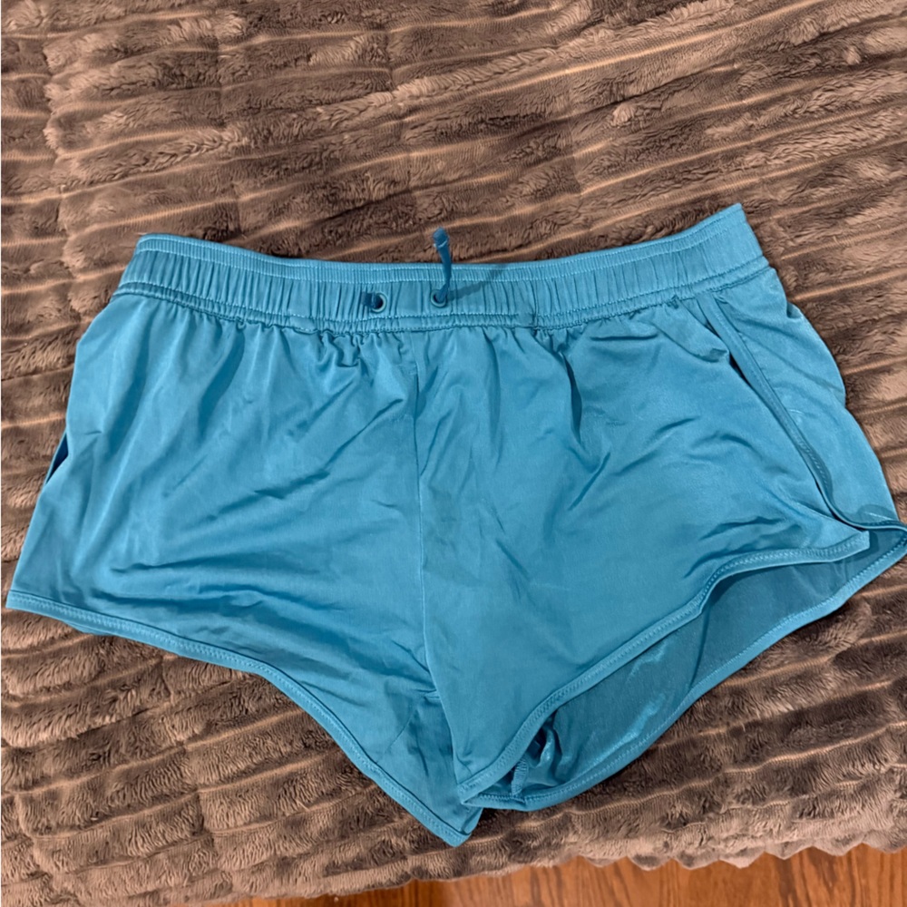 Charlie by mz liquid teal swim shorts size small (like new)